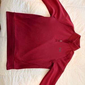 Under Armour Maroon Quarter-Zip Pullover